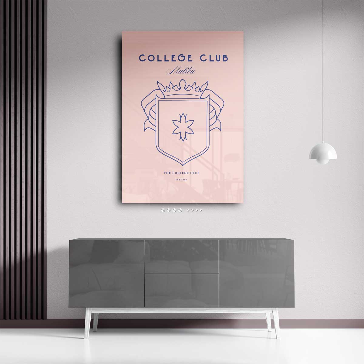 Elegante College Club Wapenschild Poster