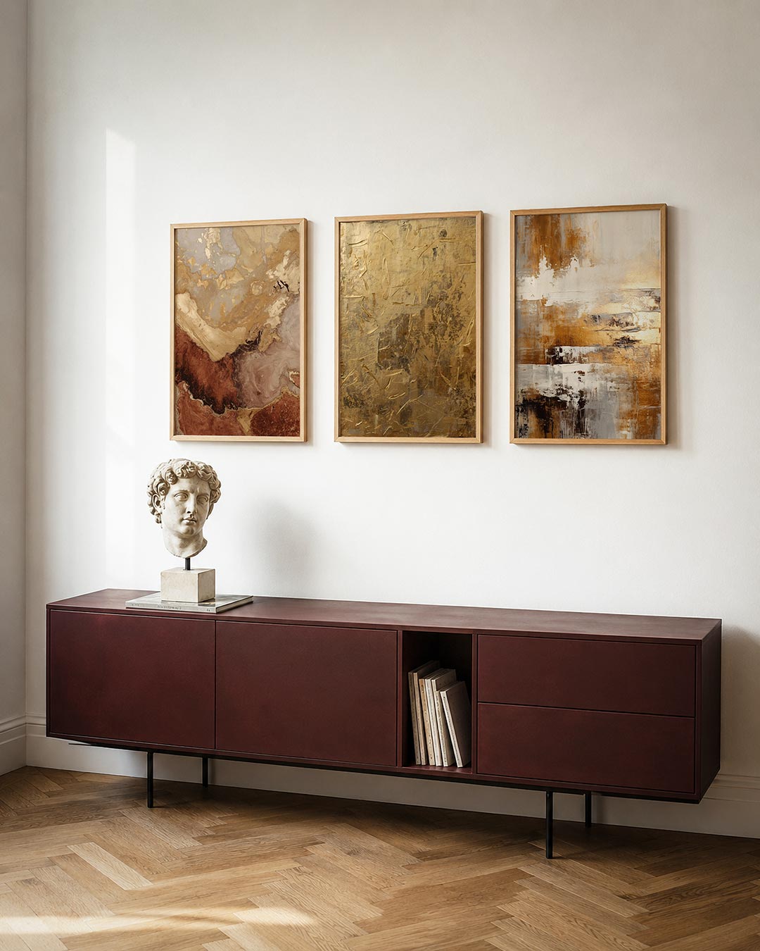 Aardse kleurvlakken Posterset
