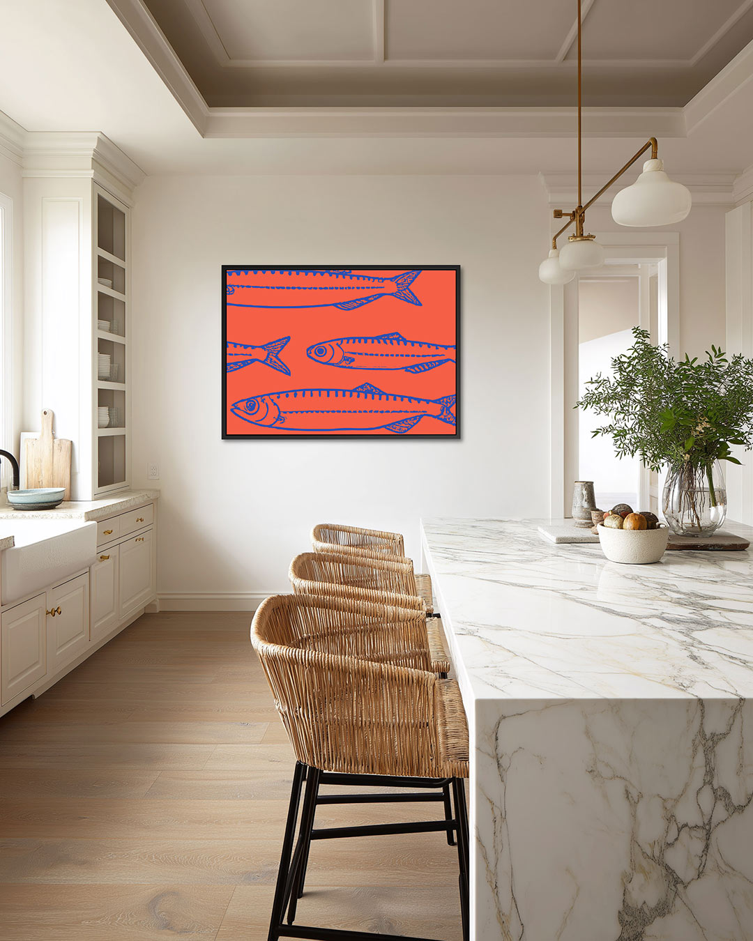 Vissenpatroon Kunstwerk