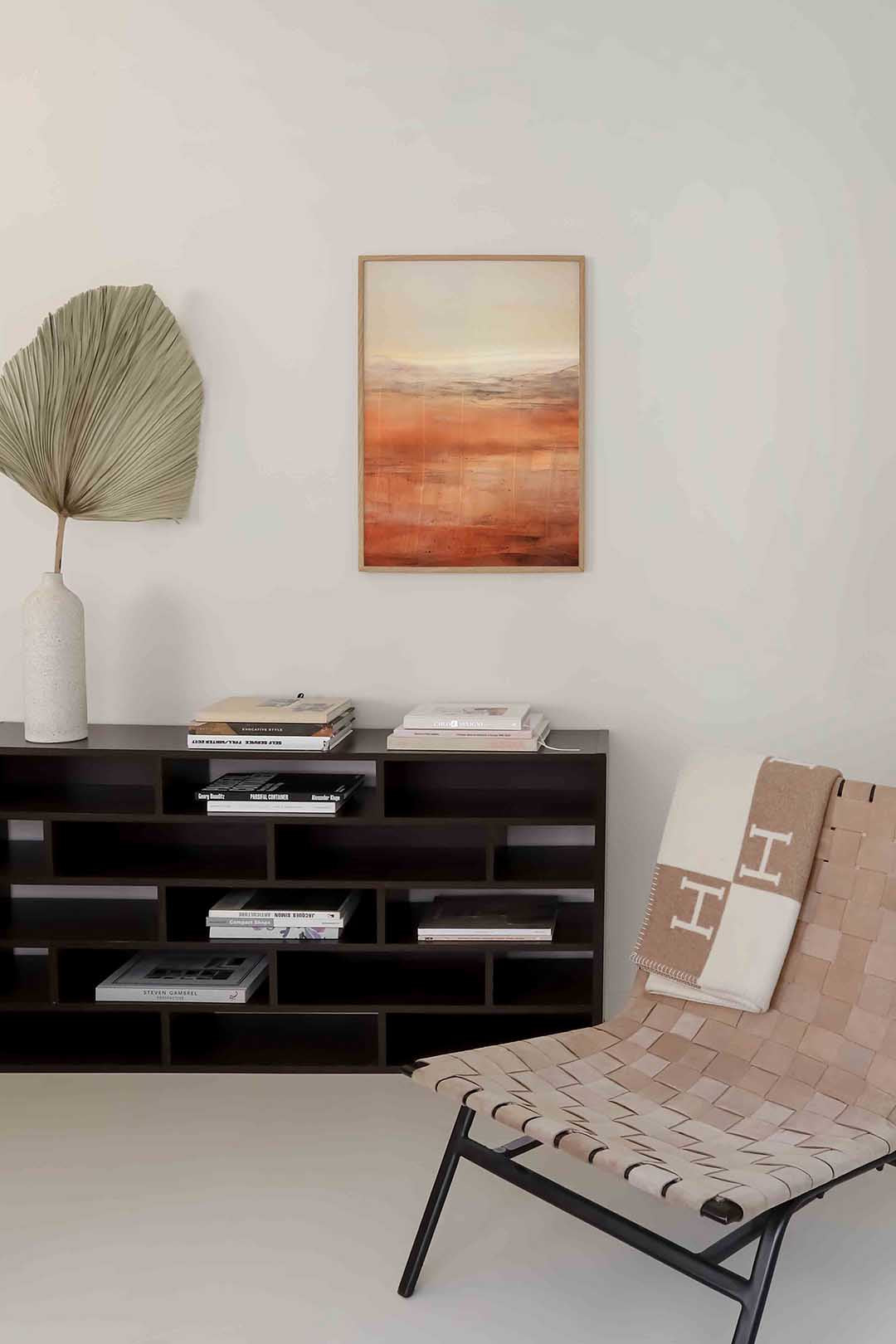 Landschap in warme tinten Poster