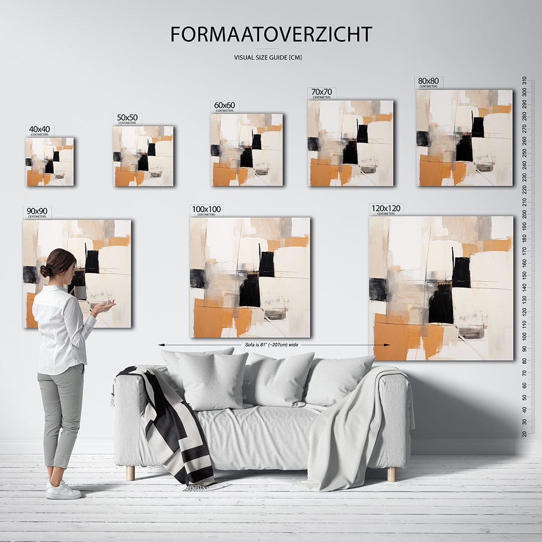 Geometrische vormen Kunstwerk