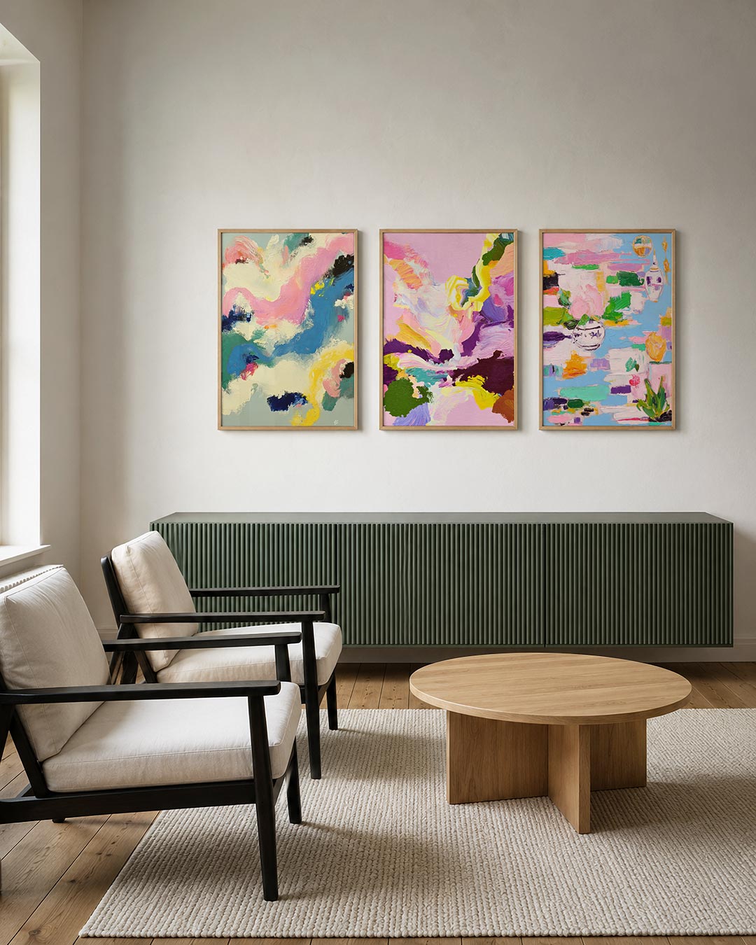 Kleurrijke vormen Posterset