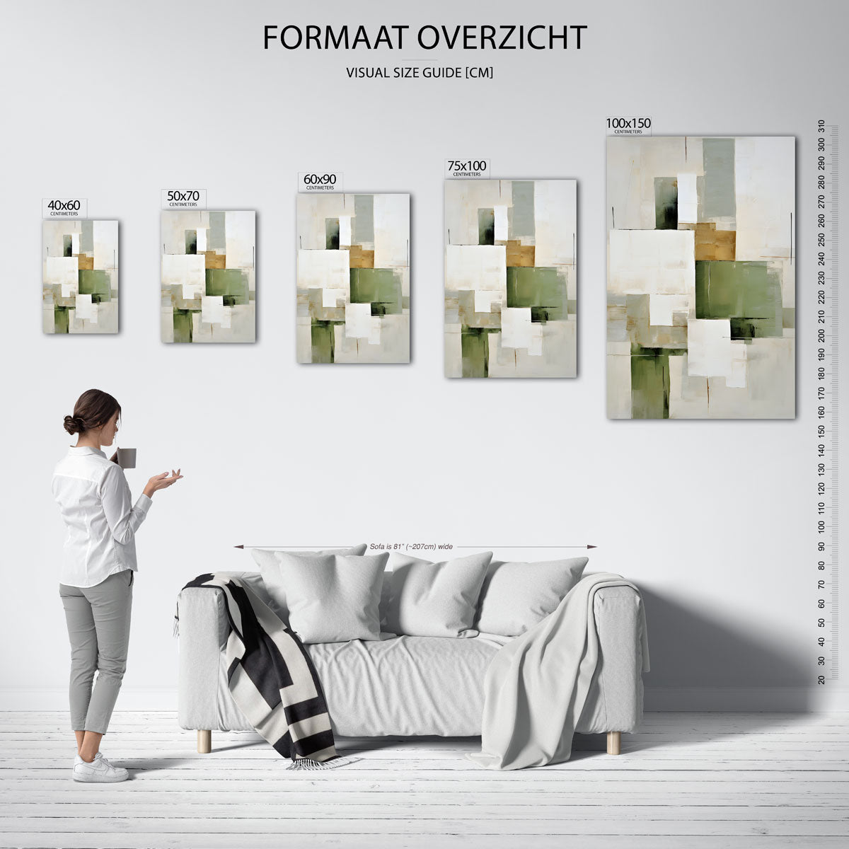 Geometrische vlakken Kunstwerk