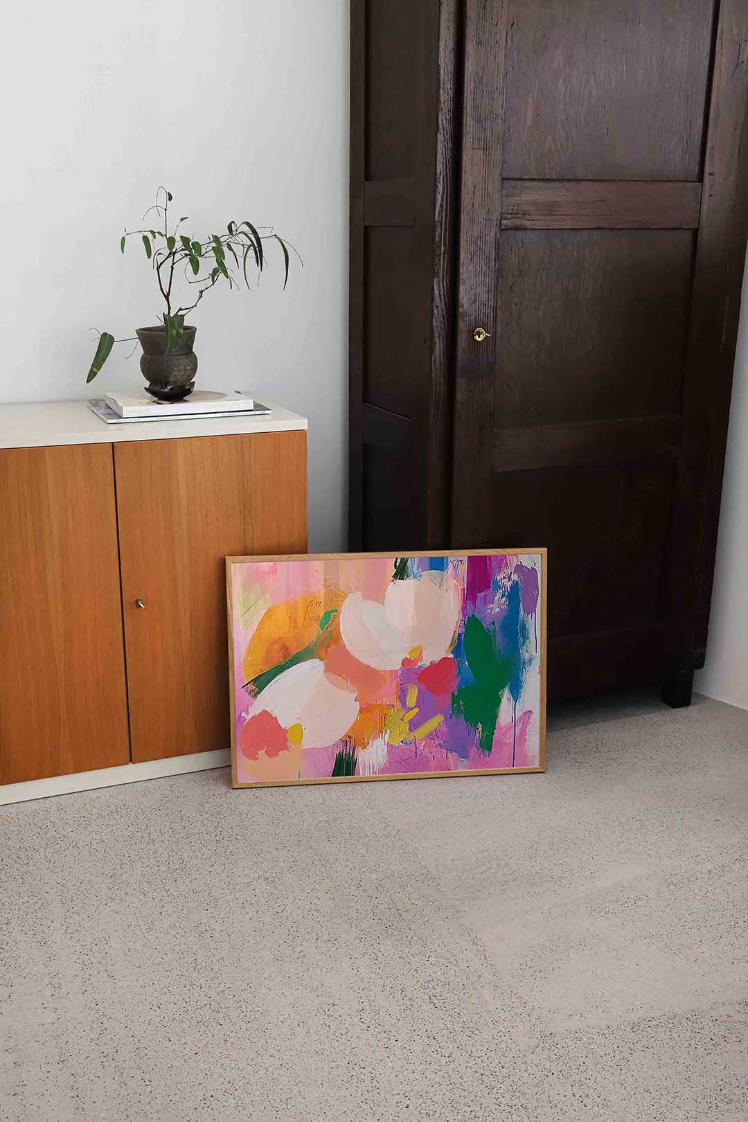 Bloem abstractie Poster