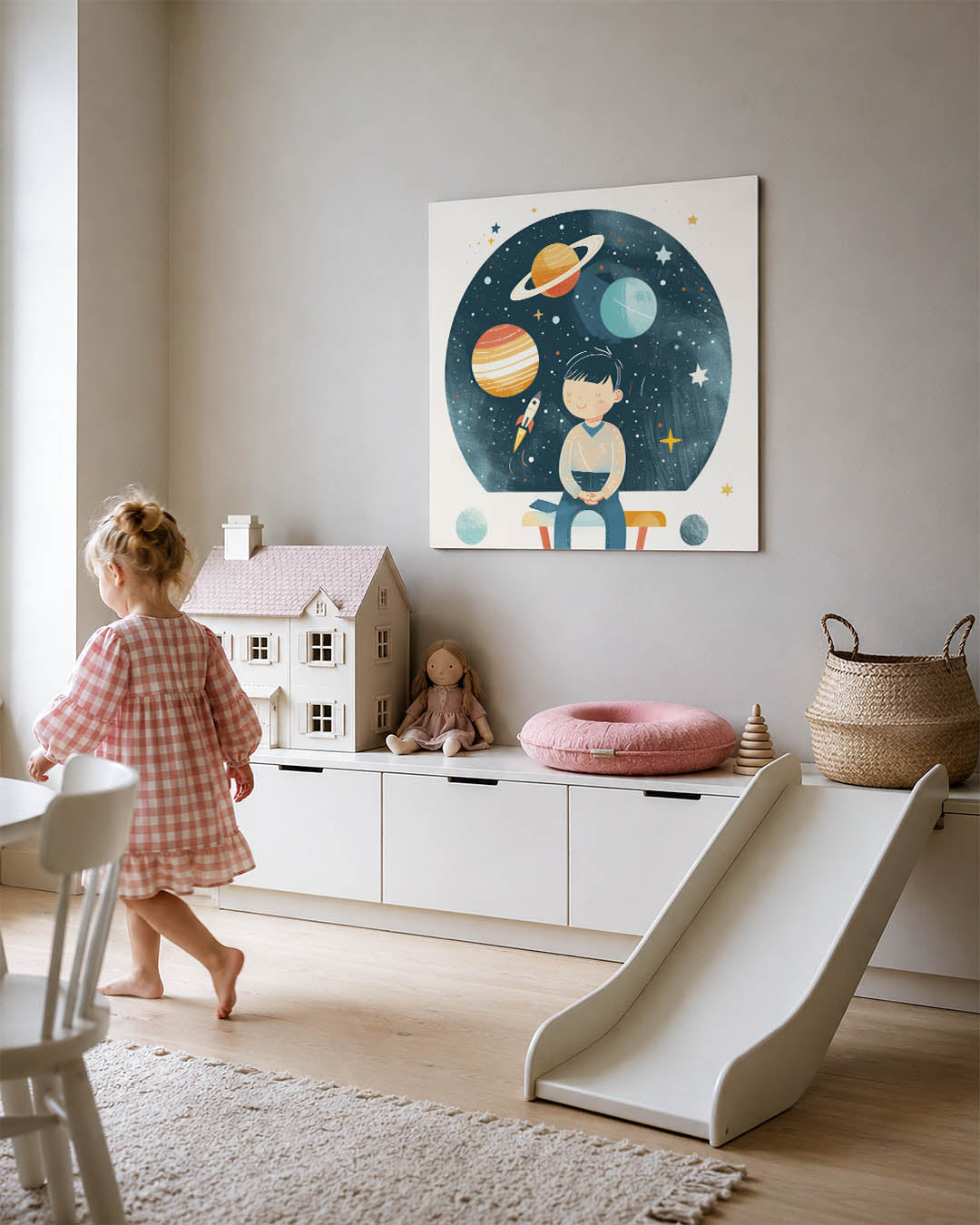 Dromerige ruimte illustratie Kunstwerk