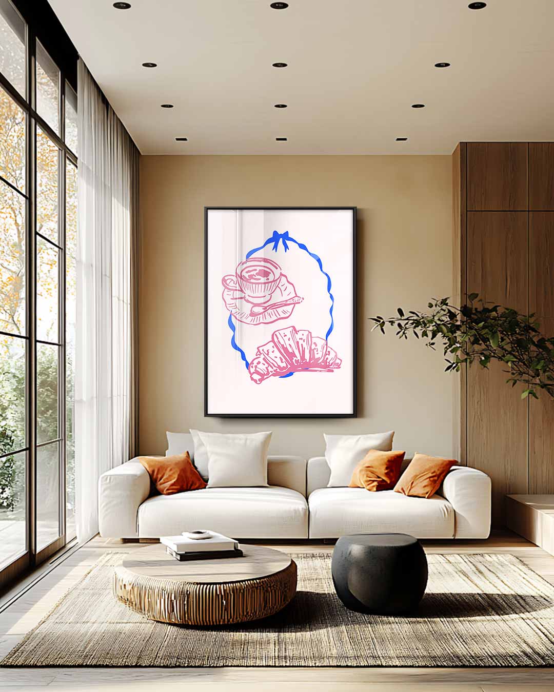 Ontbijt Moment Kunstwerk-canvas-dibond-plexiglas-wanddecoratie-WallArtistic
