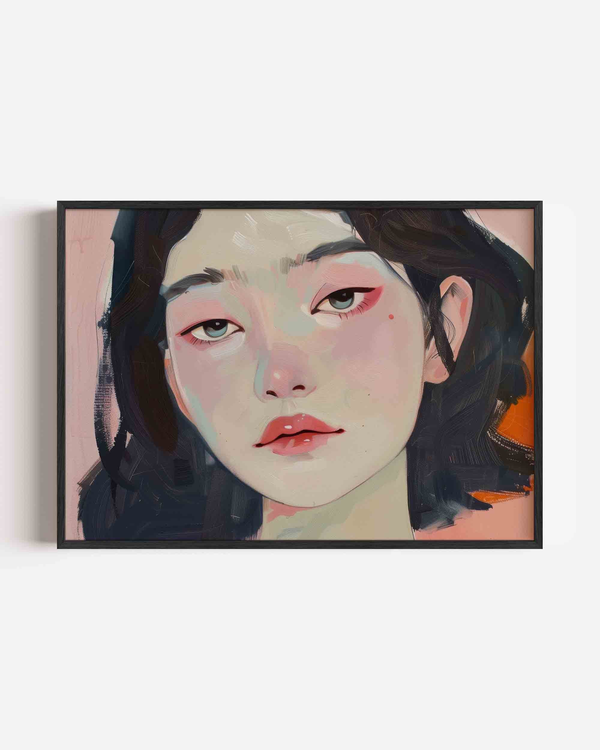 Portret van vrouw Poster