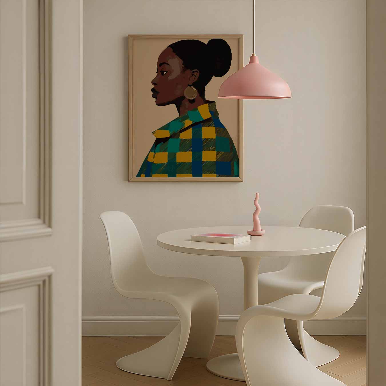 Stijlvolle Profielillustratie Poster-WallArtistic