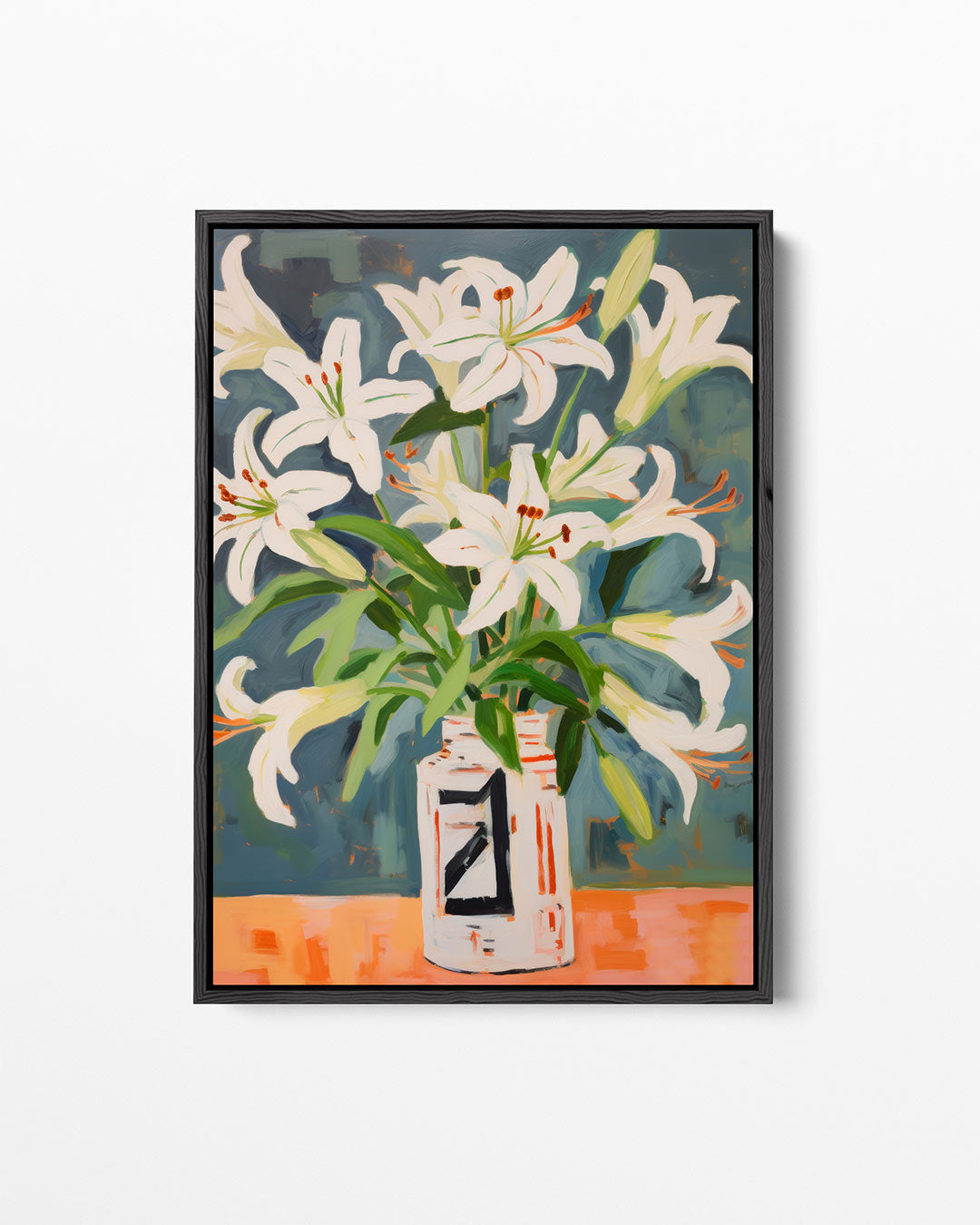 Bloemen in vaas Kunstwerk