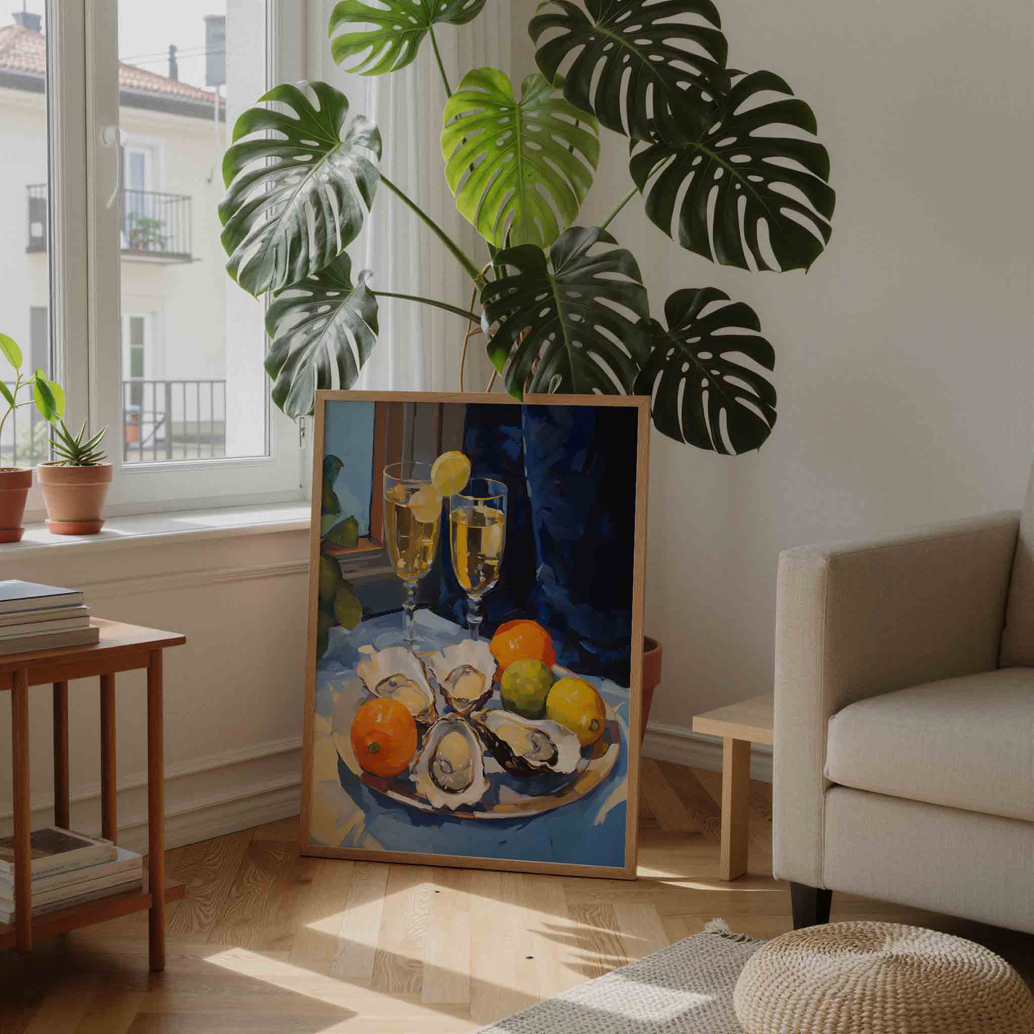 Oesters en citrus Poster