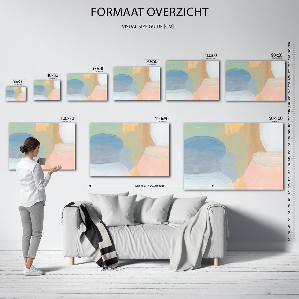 Abstracte vormen Poster