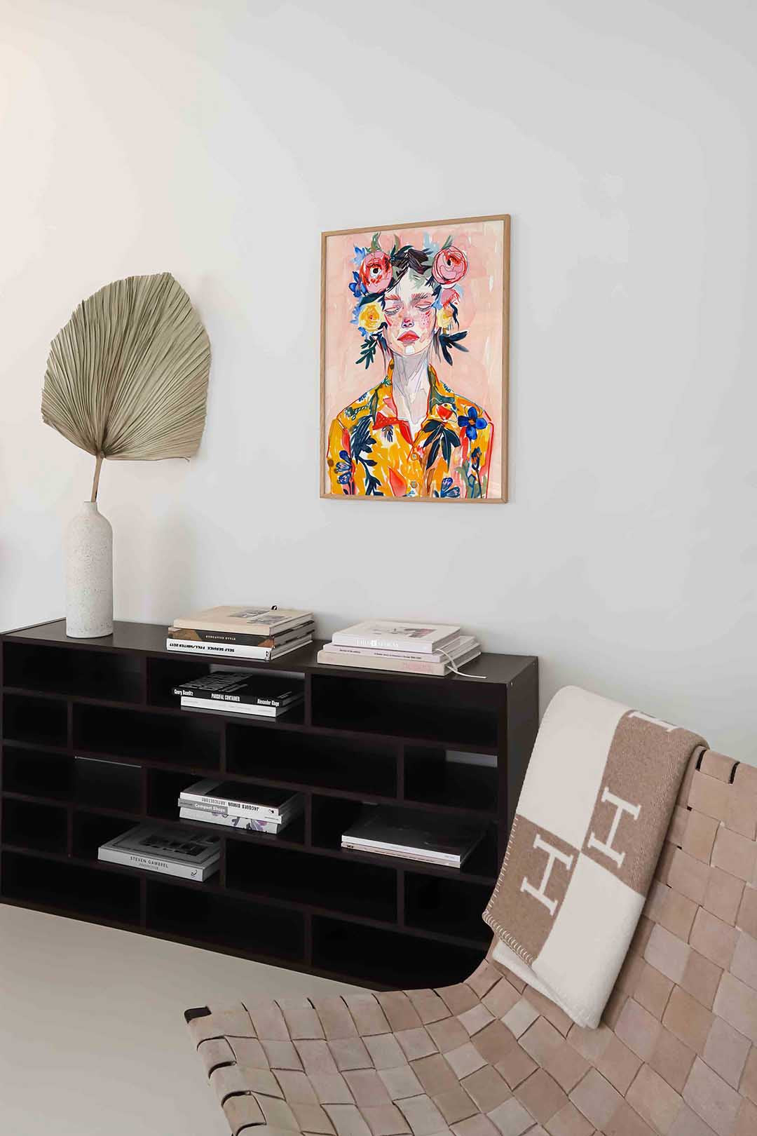 Bloemenkrans portret Poster