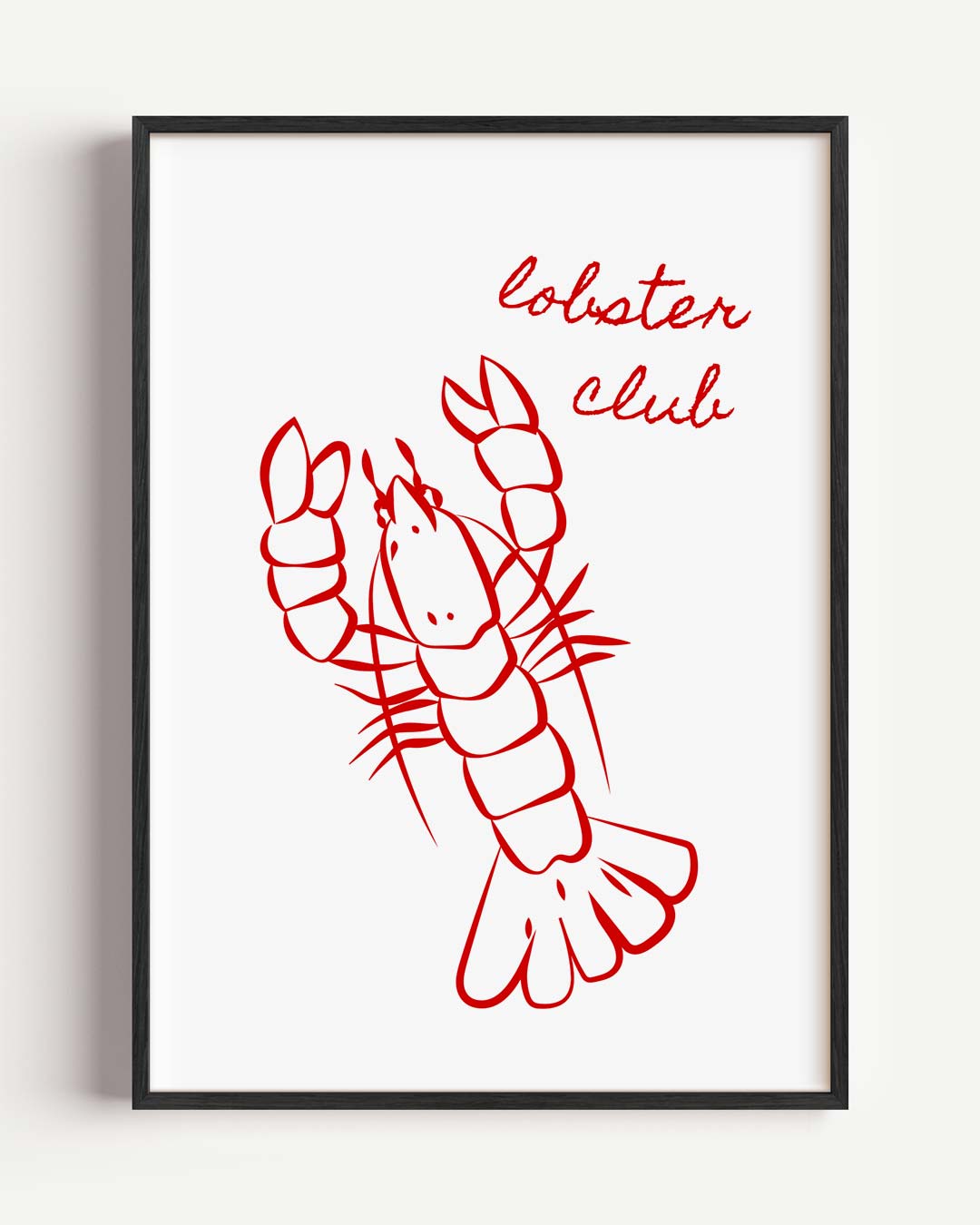 Lobster Club Poster-WallArtistic