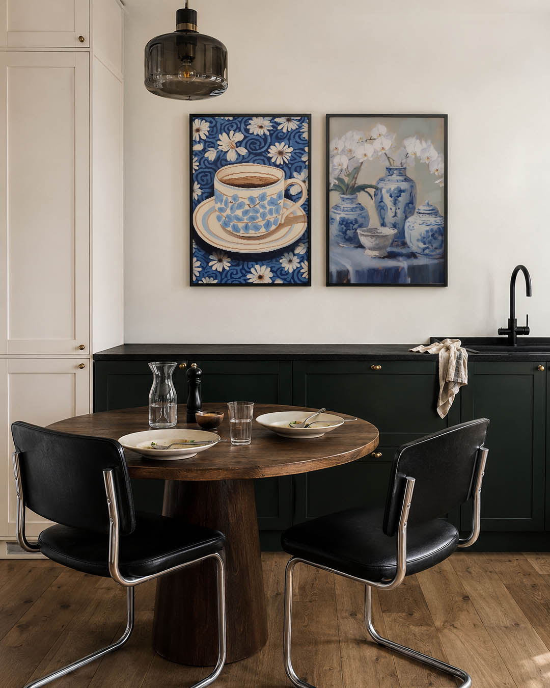 Bloemen en patronen Posterset