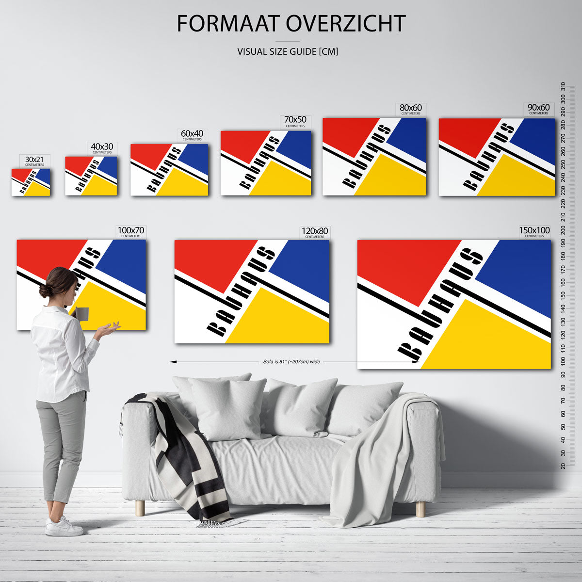 Vorm en kleurvlakken Poster