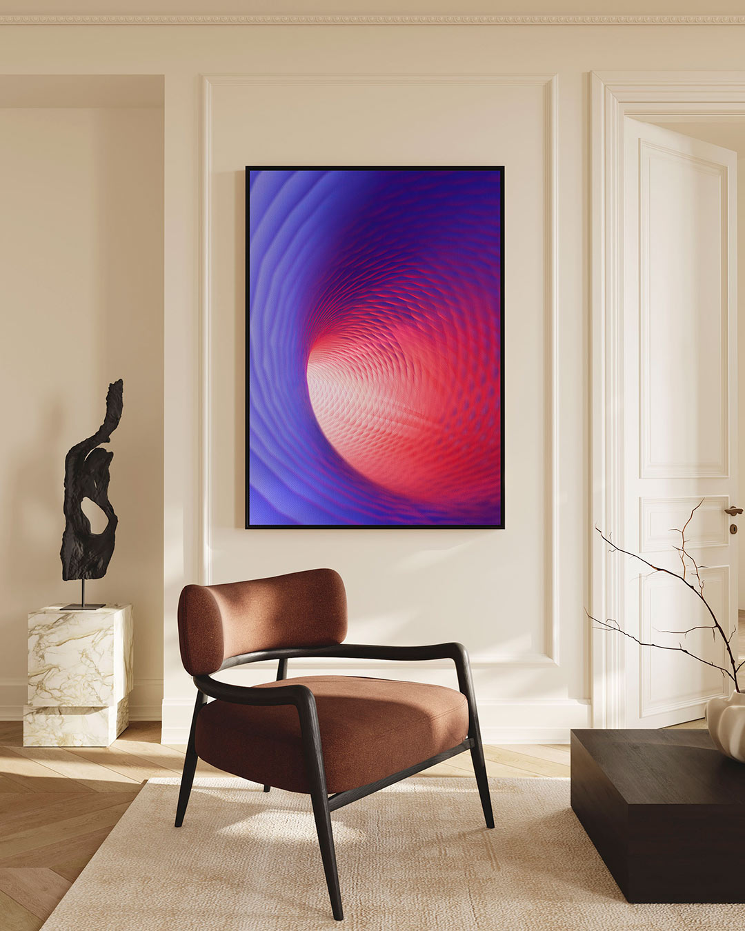 Dynamische kleurpatronen Kunstwerk