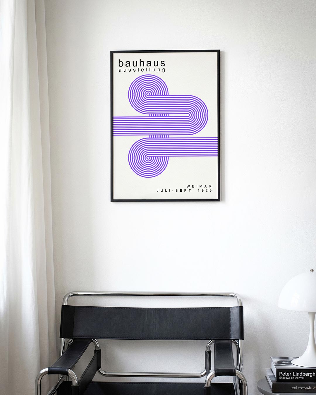 Lijnen en cirkelpatroon Poster