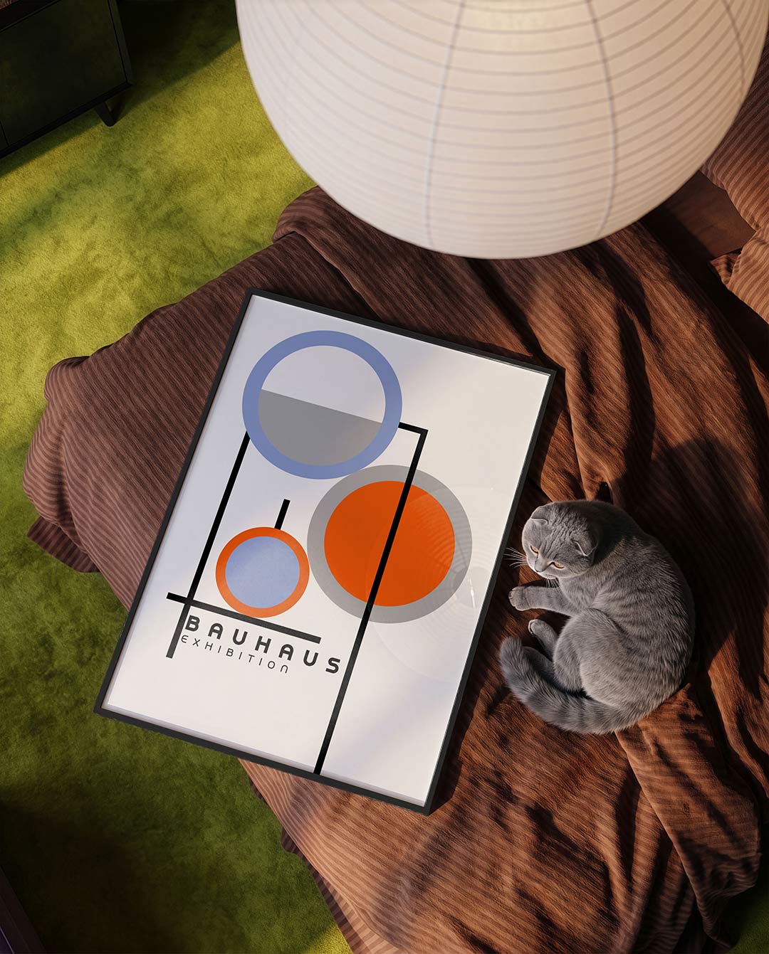 Cirkel en lijnenspel Poster