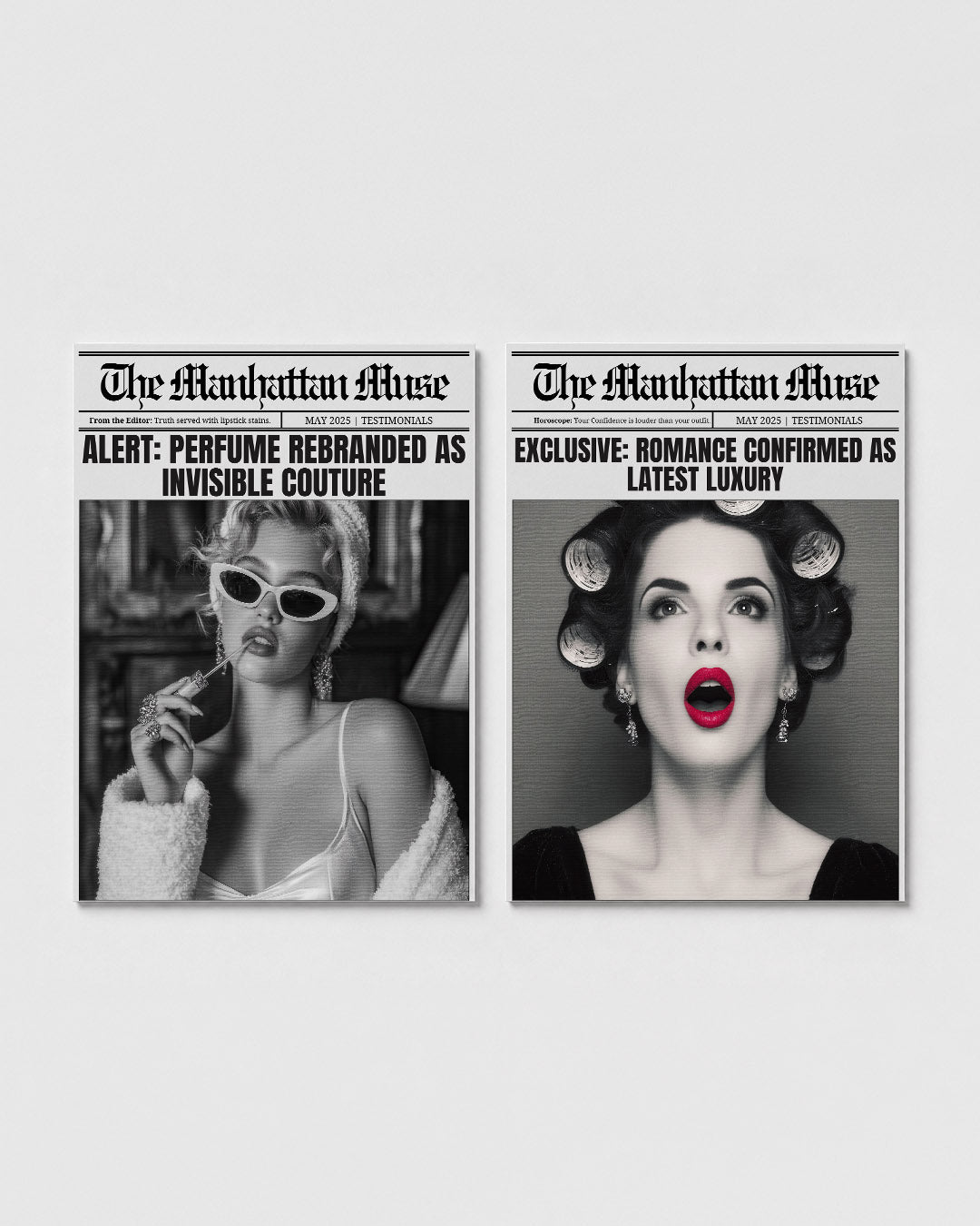 Monochrome glamour Posterset