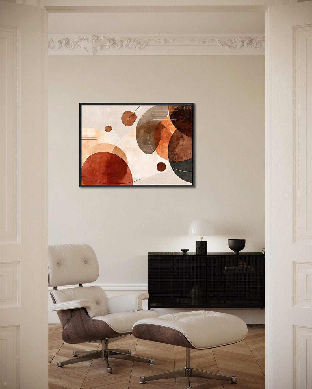 Organische vormen compositie Kunstwerk