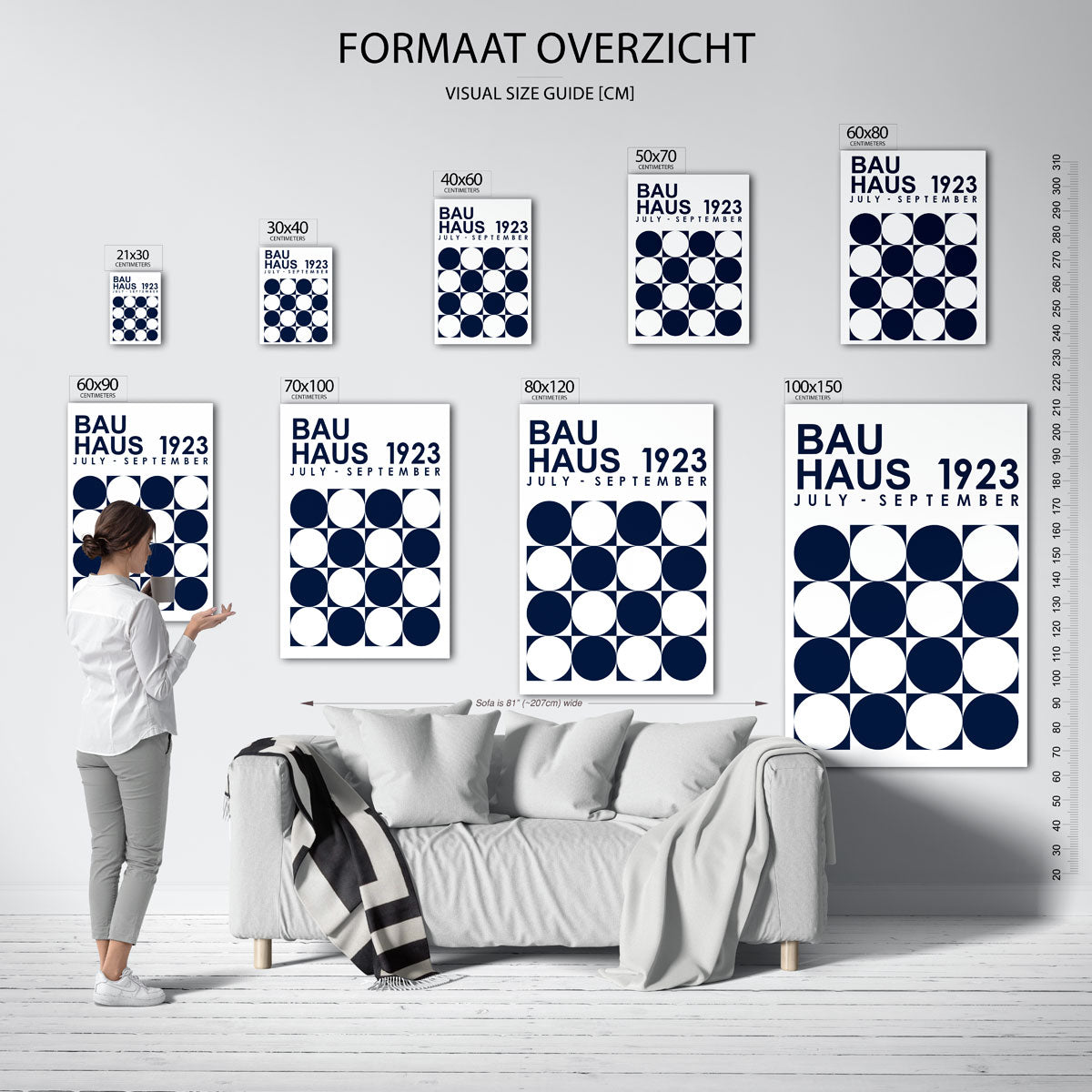 Cirkelpatroon en tekst Poster