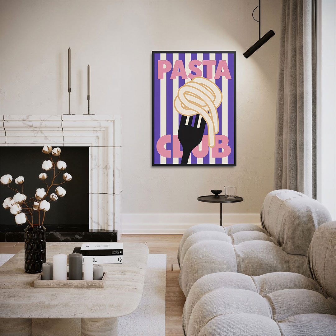 Grafische pasta illustratie Kunstwerk