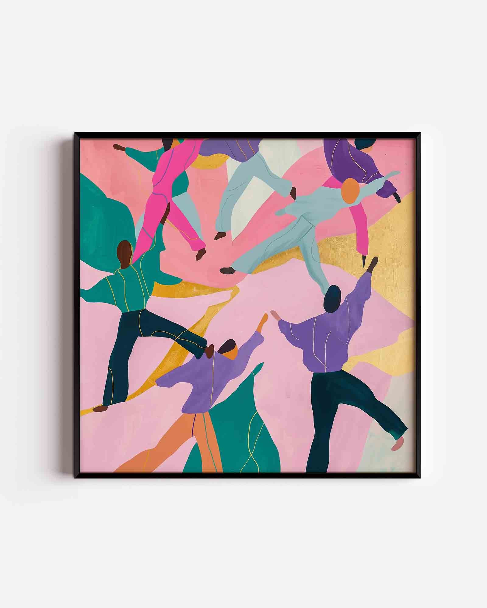 Dansende figuren Poster