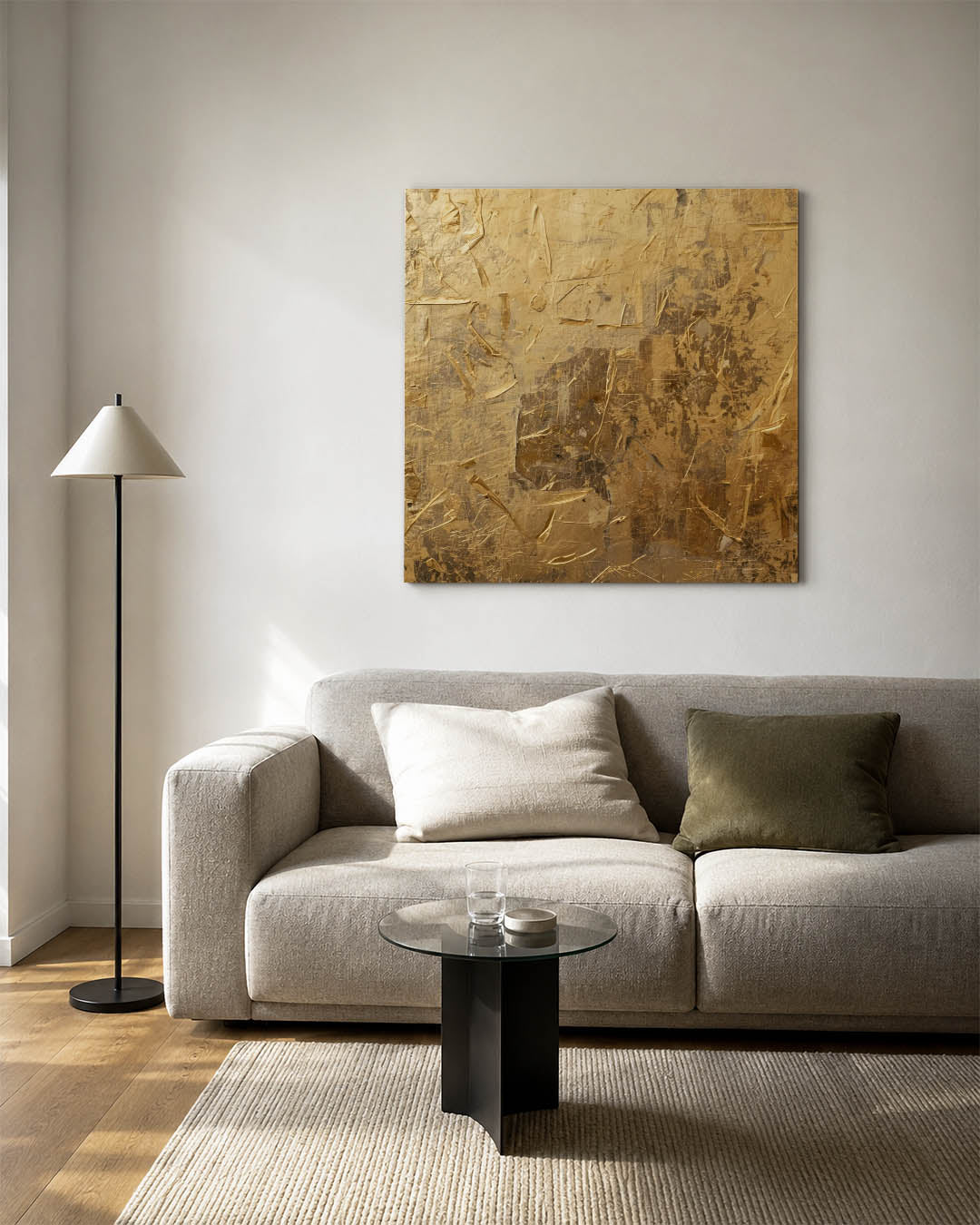 Gelaagde textuur compositie Kunstwerk