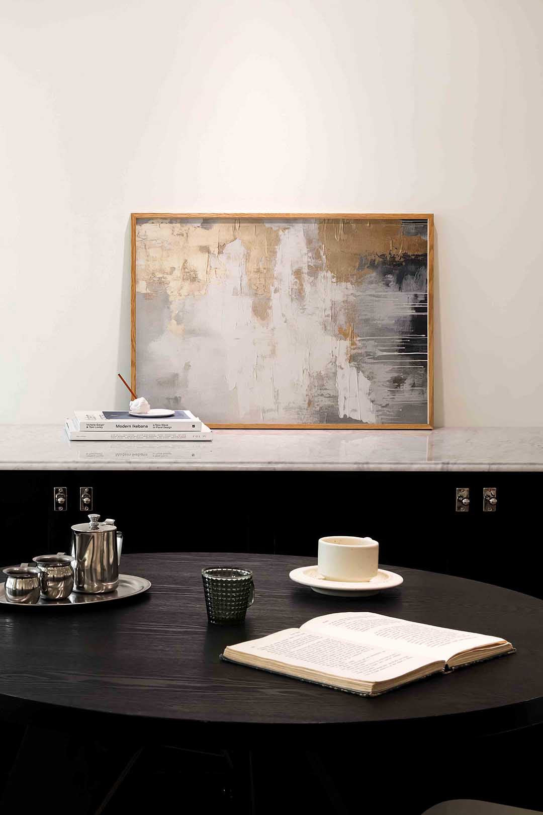Abstracte gouden textuur Poster
