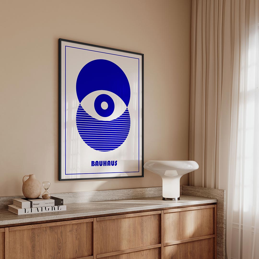 Cirkel en lijnen Poster