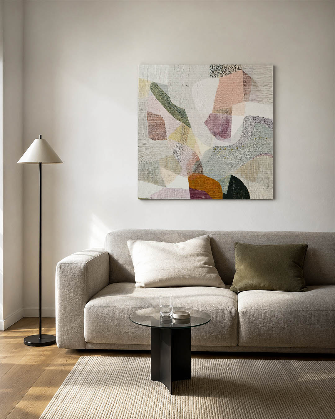 Organische vormen compositie Kunstwerk