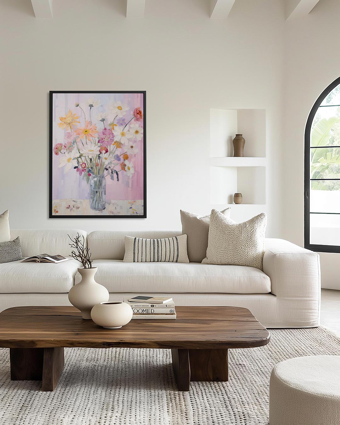 Bloemen in vaas Kunstwerk