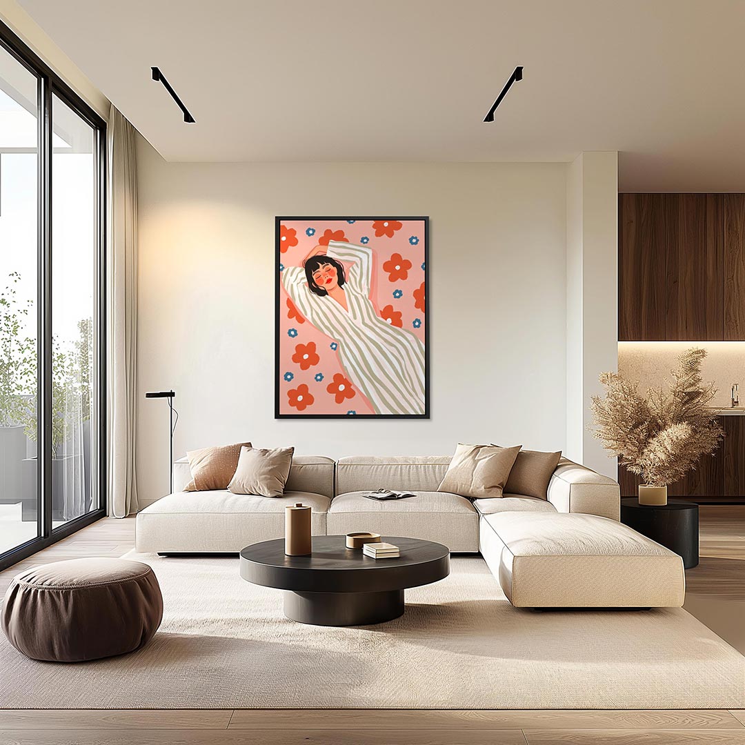 Dromerige bloemen Kunstwerk