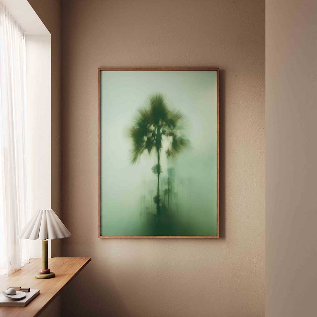 Palmbomen in mist Poster