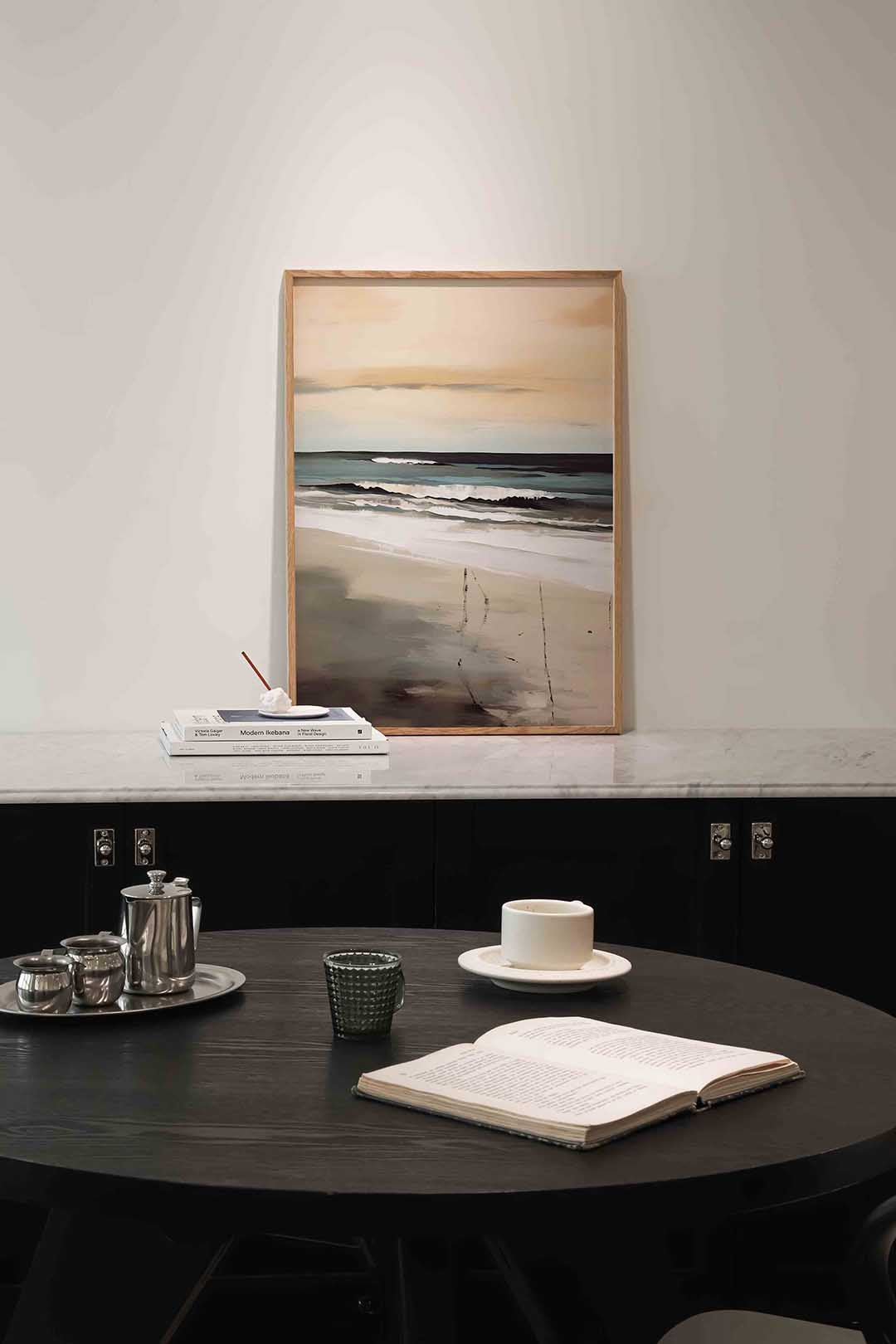 Strand en golven Poster