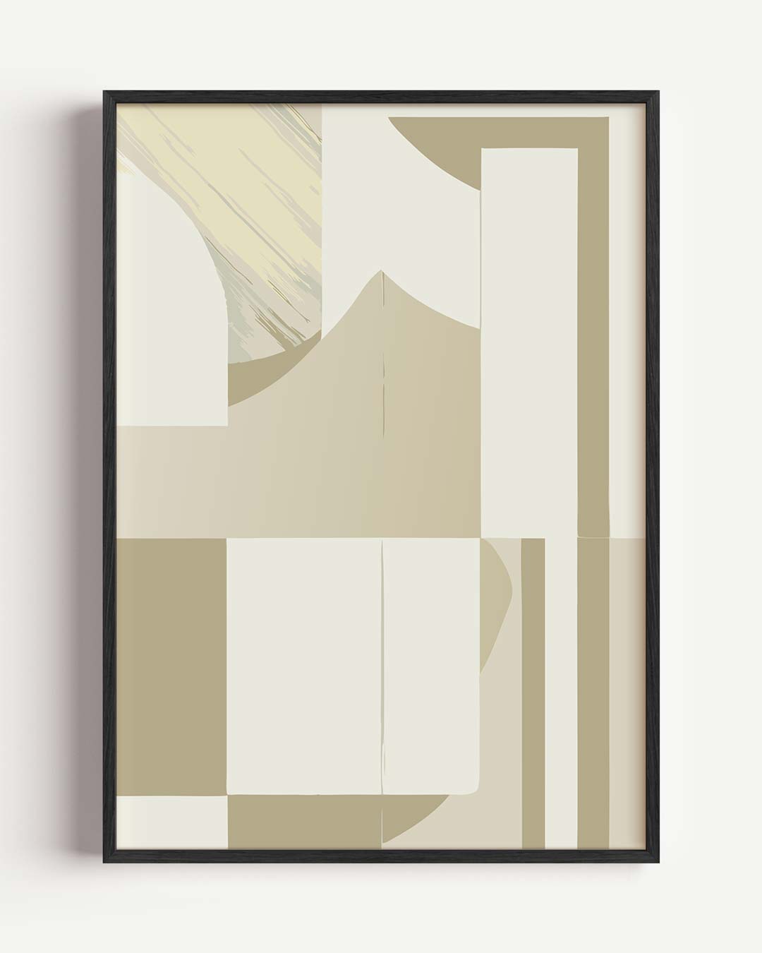 Stijlvolle Minimalistische Beige Poster-WallArtistic