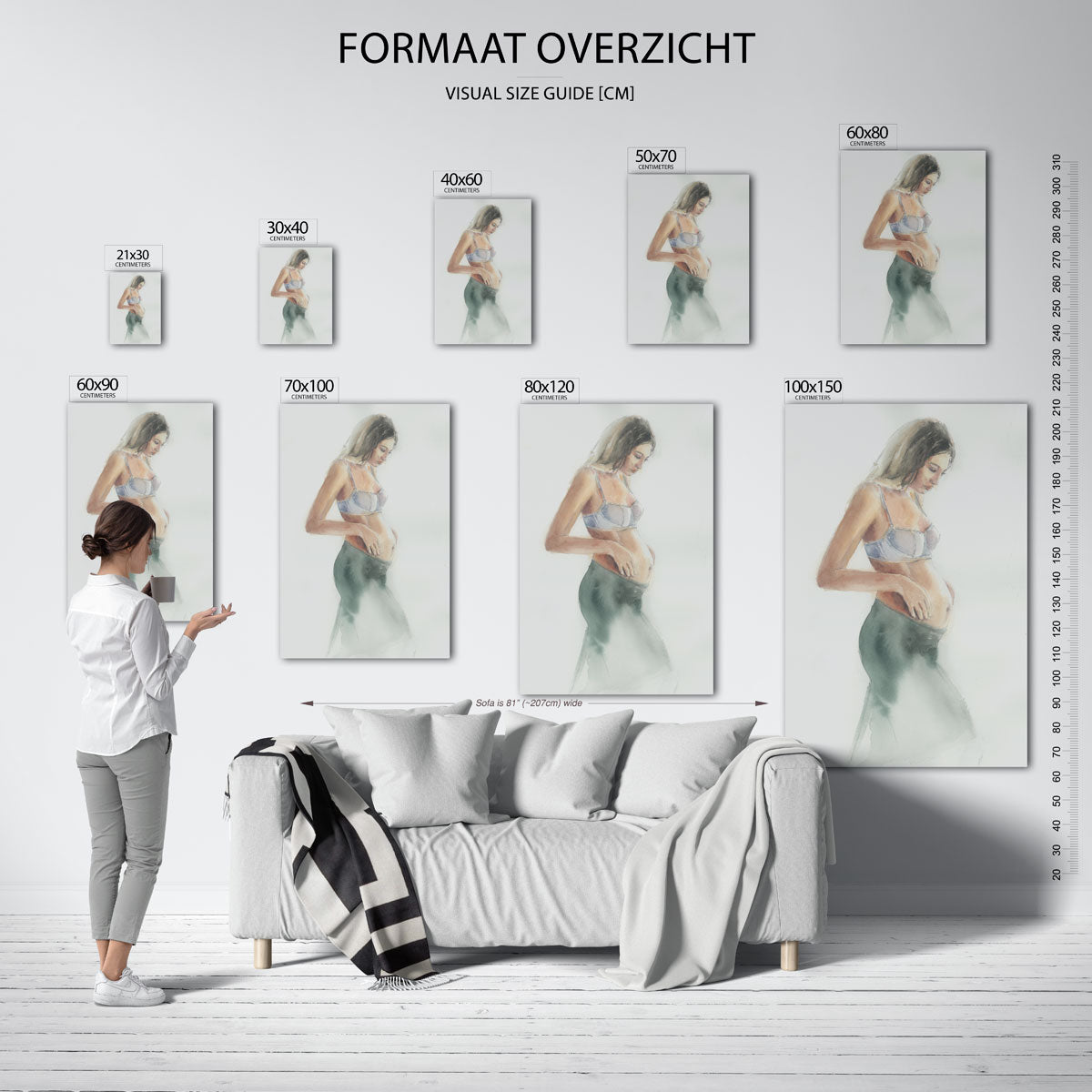Zwangere vrouw Poster