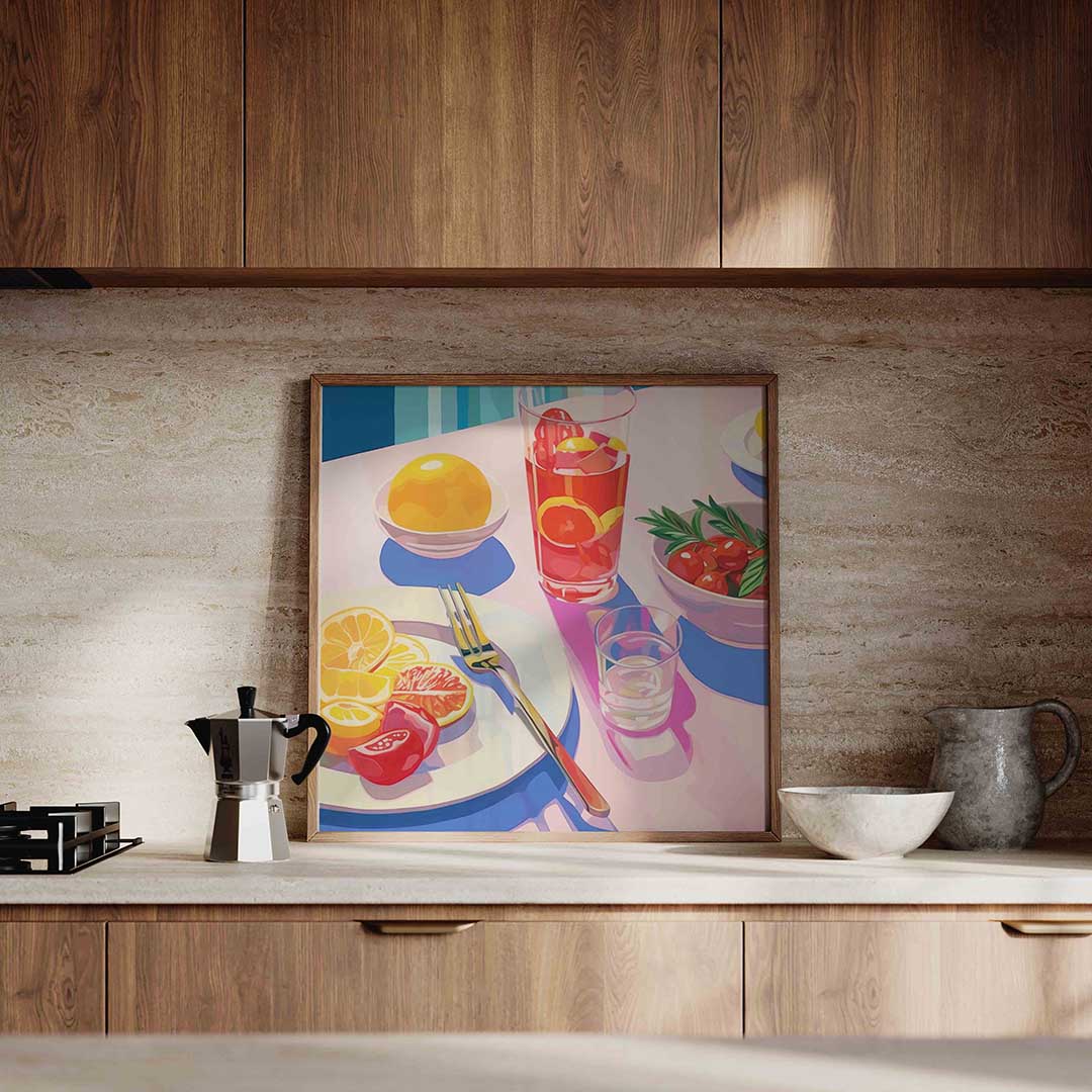 Fruit en drankjes Poster