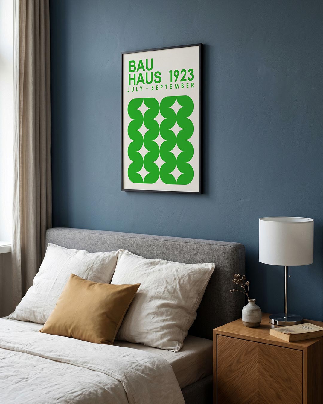 Groene vormritme Poster