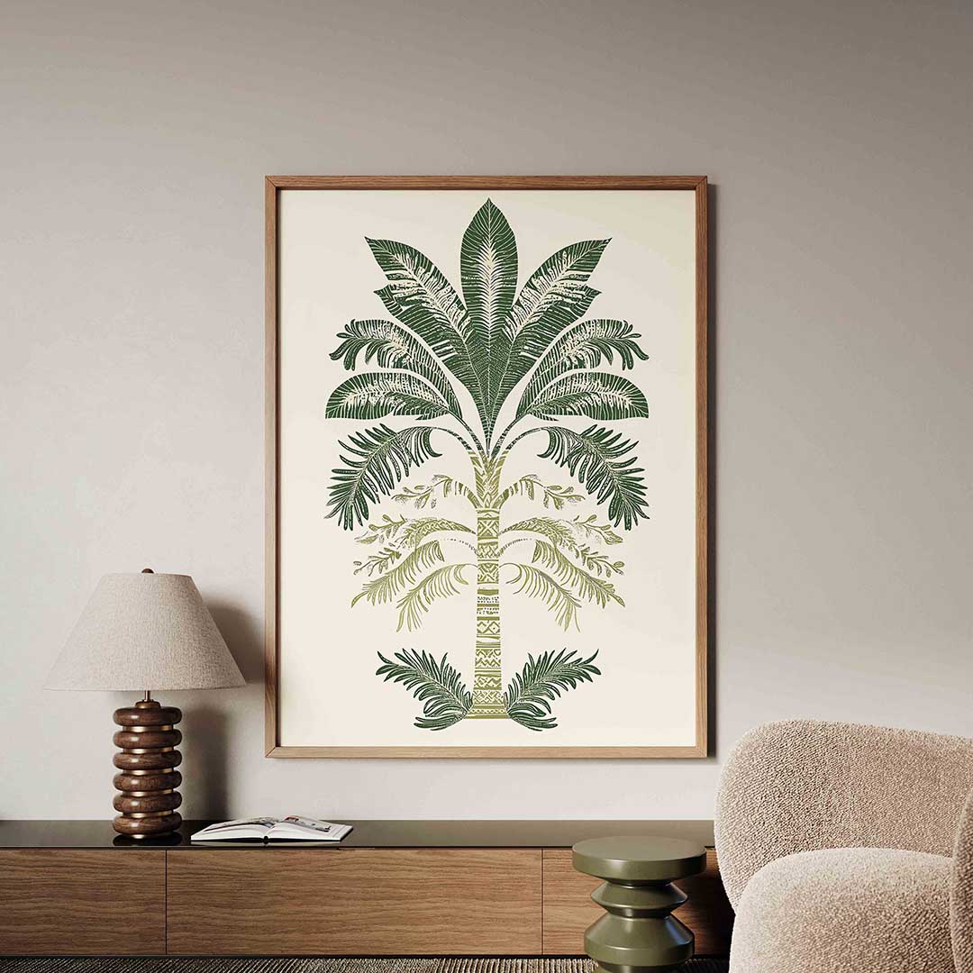 Palmboom illustratie Poster