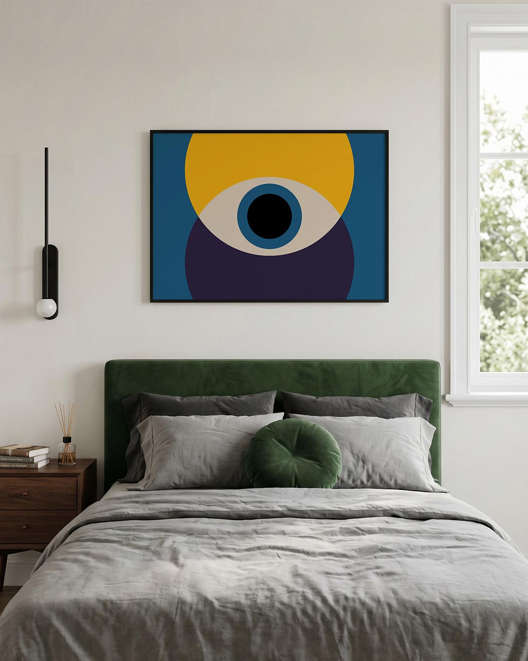 Cirkelvormen en kleurvlakken Poster