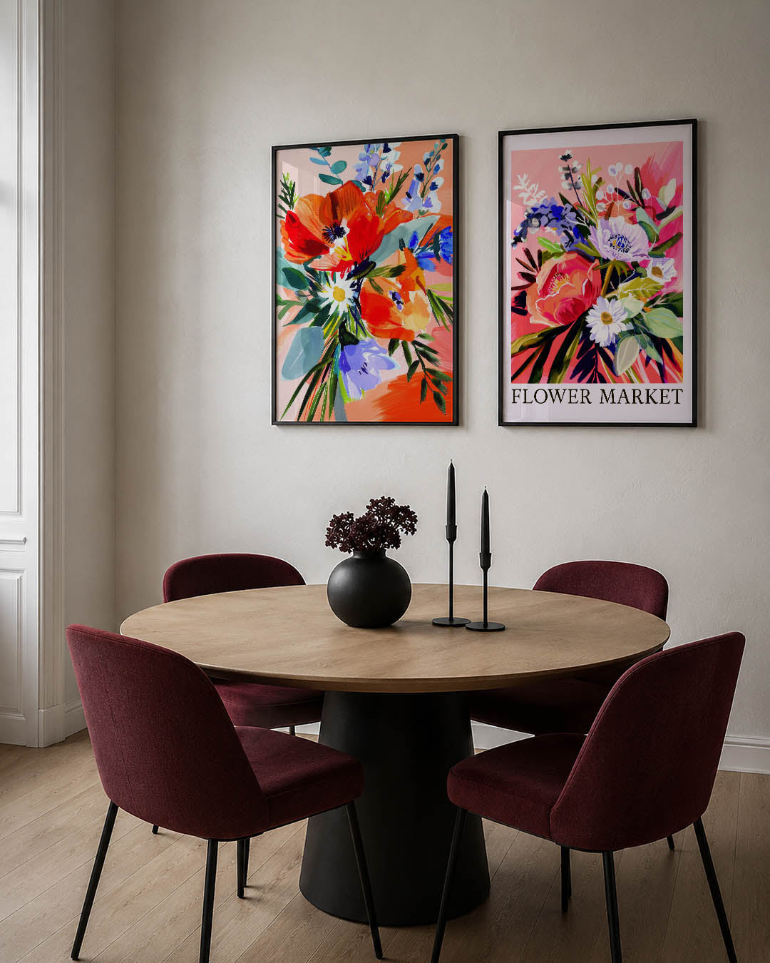 Bloemrijke kleurexplosie Posterset