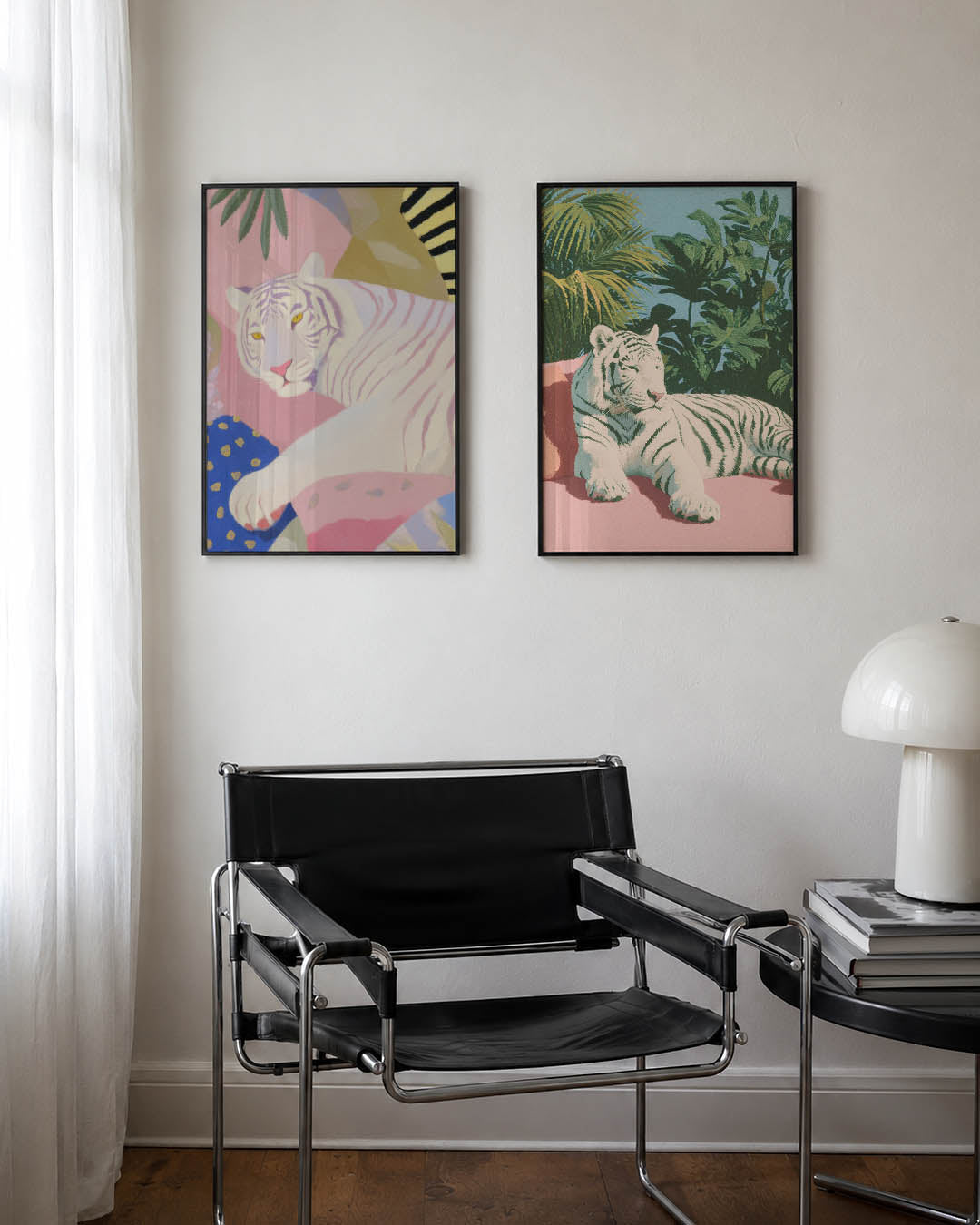 Dierlijke kleurvlakken Posterset