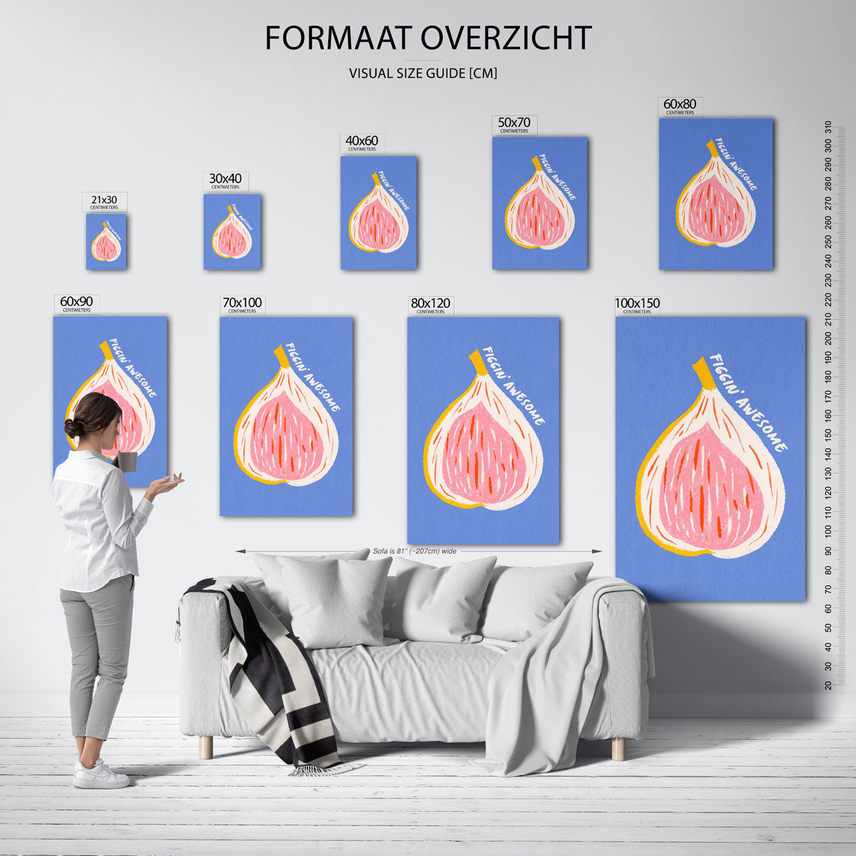 Vijg met tekst Poster