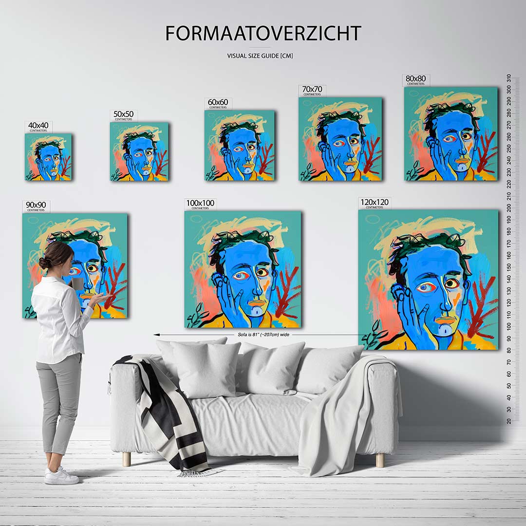 Portretstudie Kunstwerk