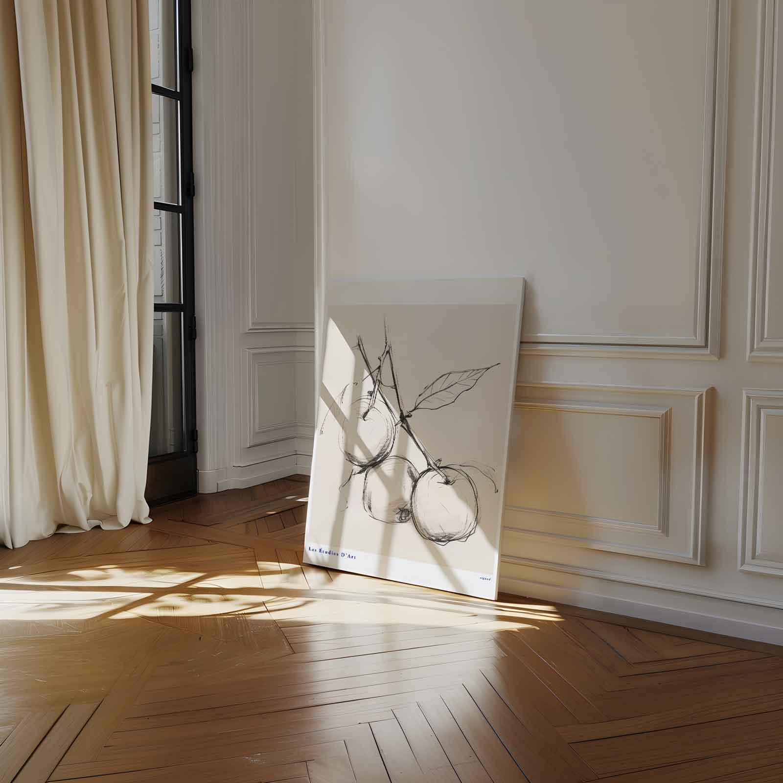 Simpele Schets van Appels Kunstwerk-canvas-dibond-plexiglas-wanddecoratie-WallArtistic