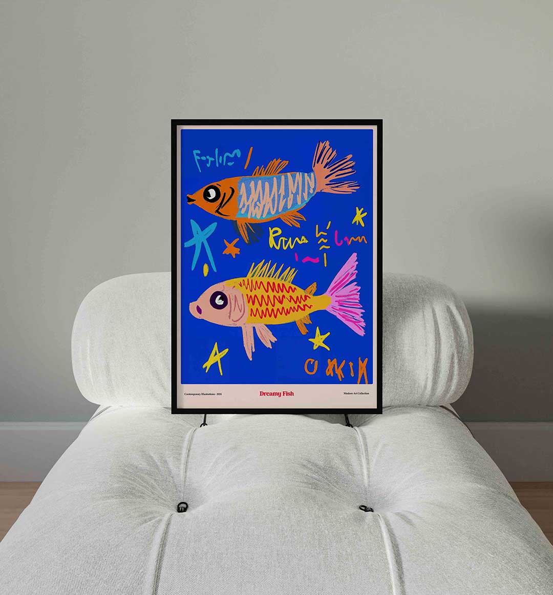 Vissen en sterren Poster