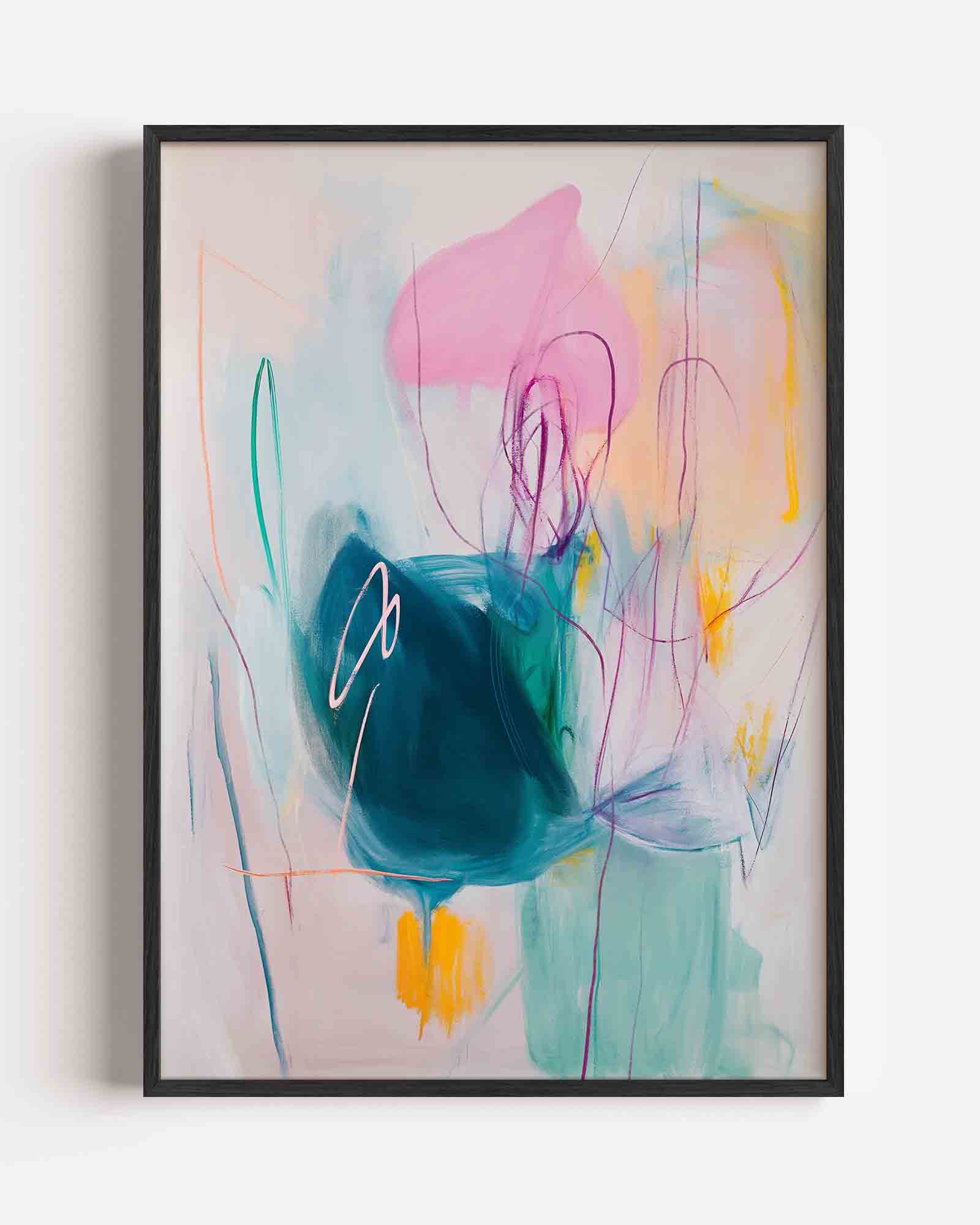 Abstracte vormen en kleuren Poster