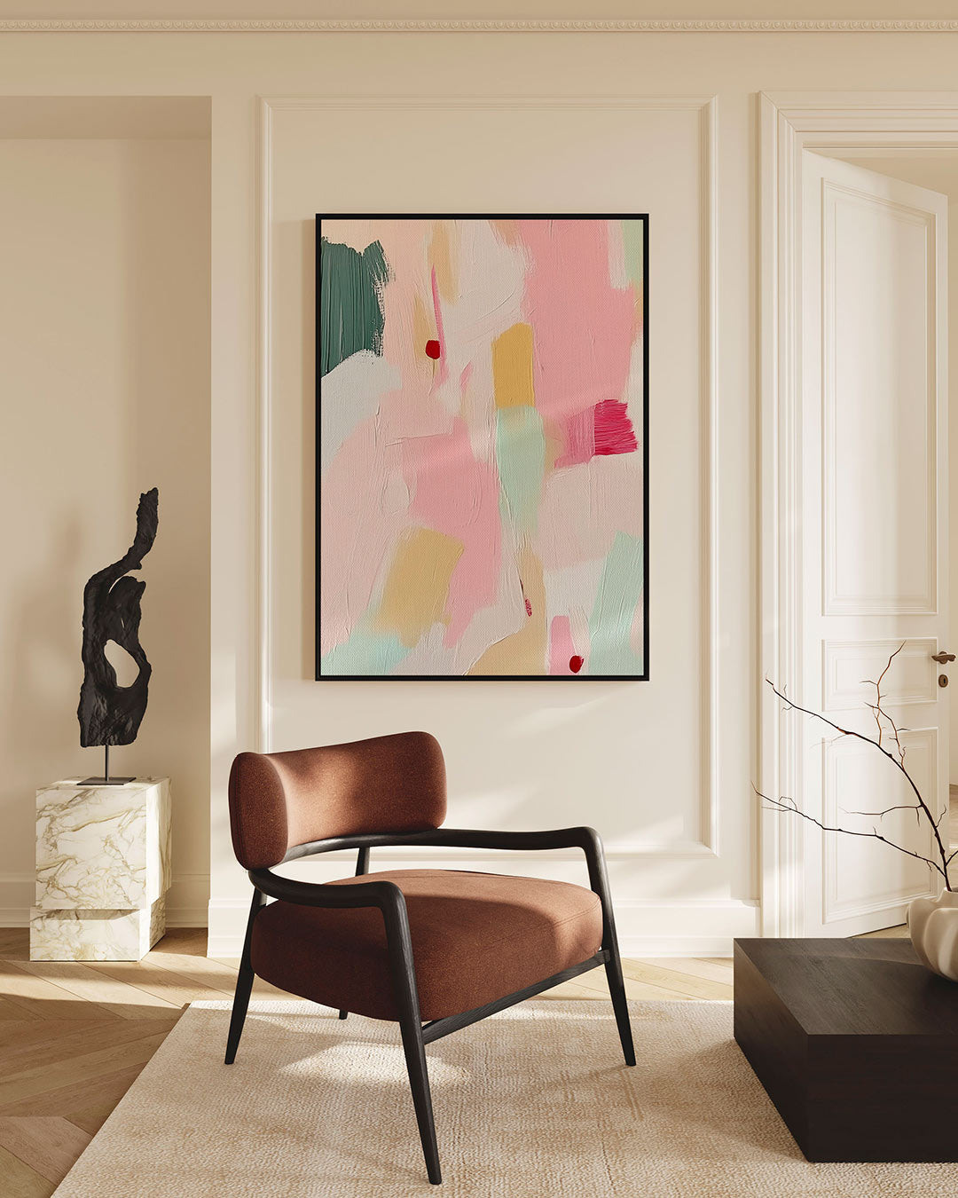 Kleurrijke vormen Kunstwerk