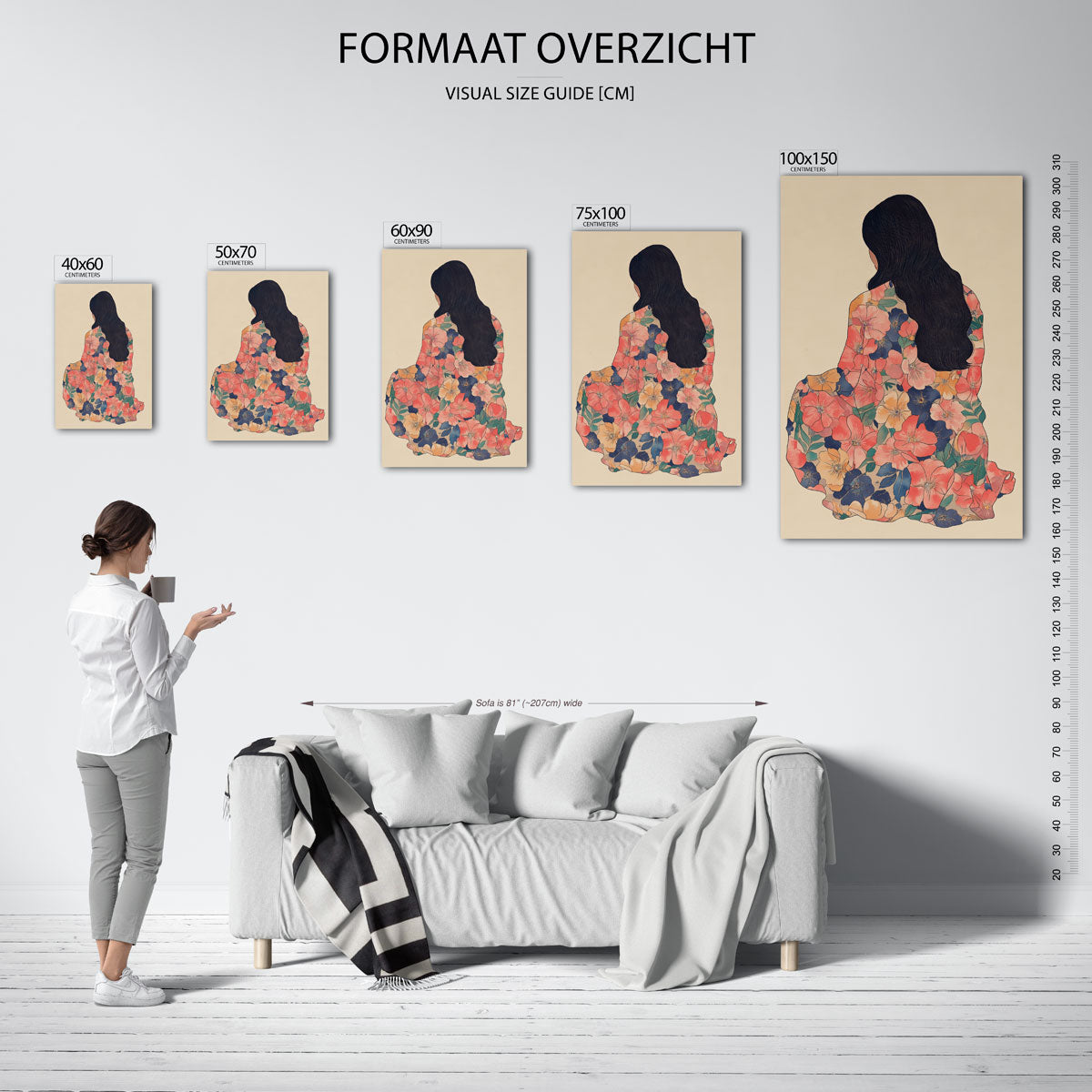 Bloemenfiguur Kunstwerk